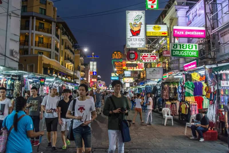 khao san road nuit bangkok