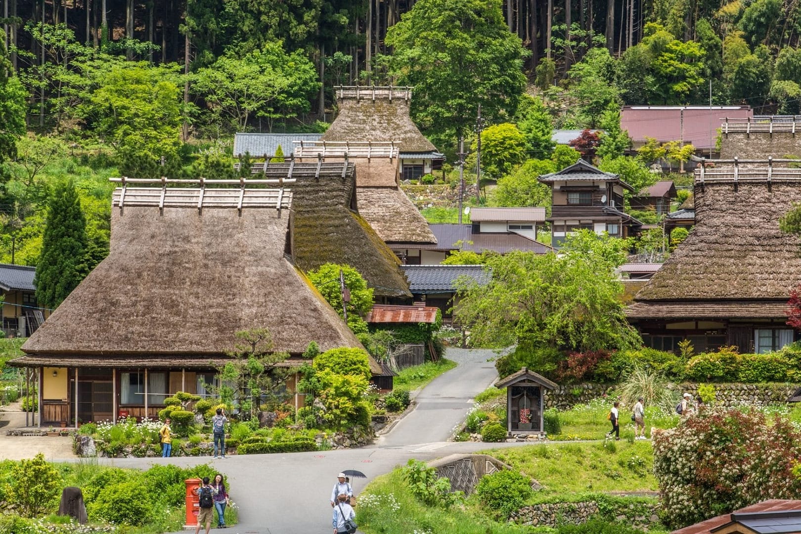 village miyama kayabuki-no-sato - kyoto prefecture japon