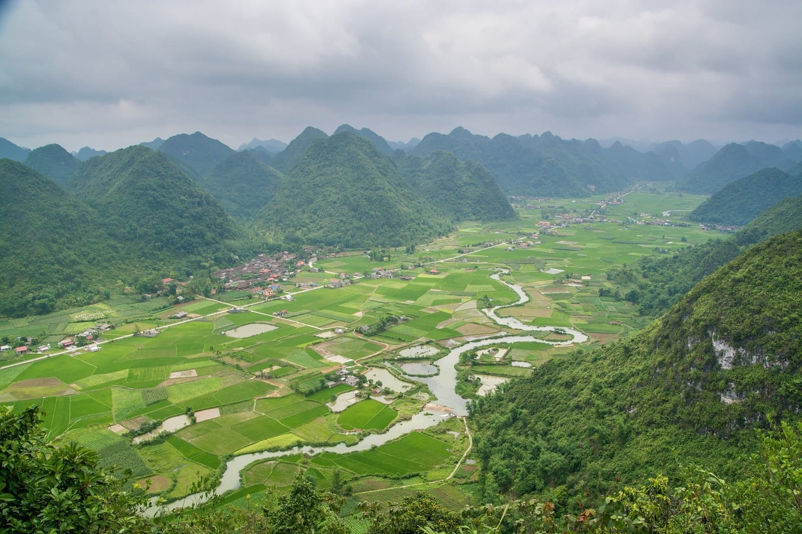 point de vue vallee bac son nord vietnam