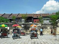 trishaws cour khoo kongsi penang malaisie