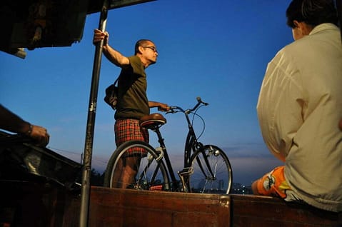 Certains amènent carrément leur vélo.