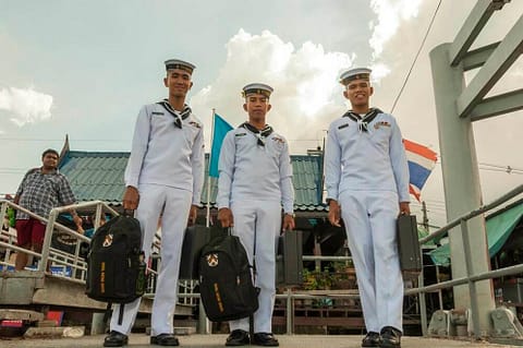 Des marins de la Navy.