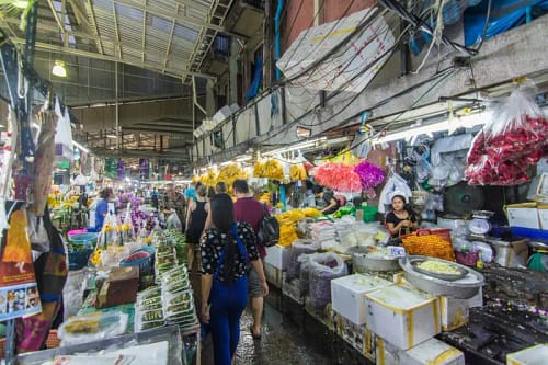 marche aux fleurs de bangkok