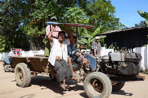 transport rustique birmanie