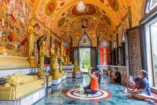 bel interieur Wat Sisrathong - nakhon pathom