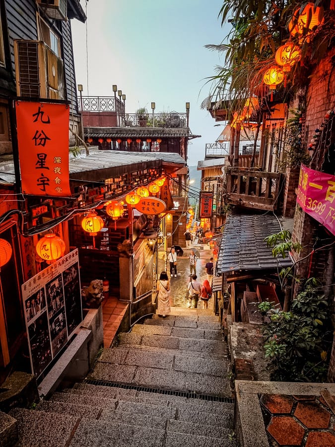 escalier shuqi road jiufen old street