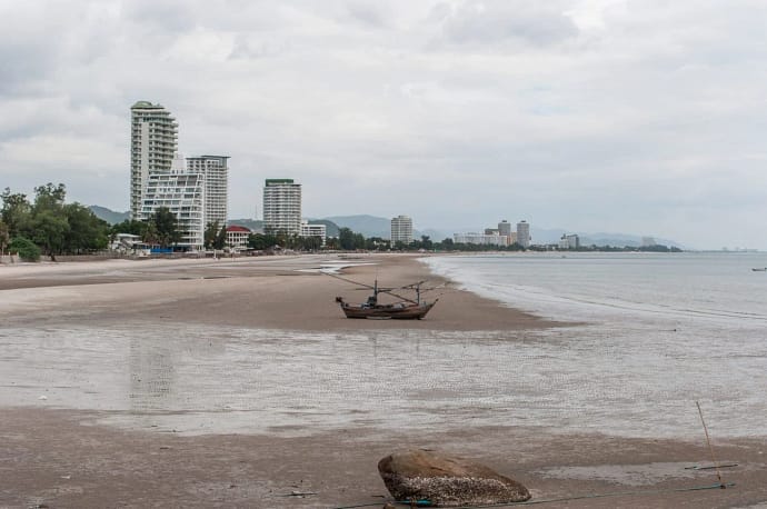 plage hua hin en juillet