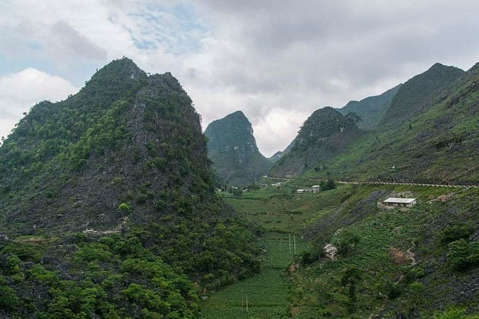 moto nord Vietnam - paysage entre Dong Van - Bao Lac