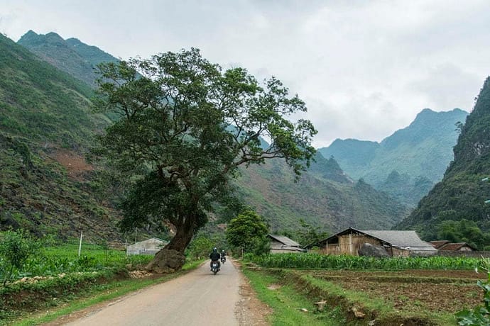 moto nord Vietnam - route entre Ha Giang et Dong Van