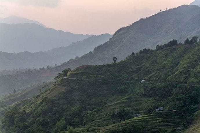 nord Vietnam - route entre Vinh Quang et Ha Giang