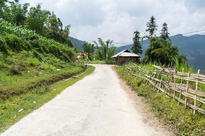 nord Vietnam - route près de la frontiere chinoise