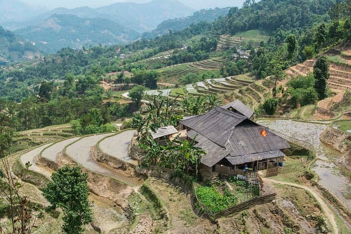 rizieres nord Vietnam - route entre Vinh Quang et Ha Giang