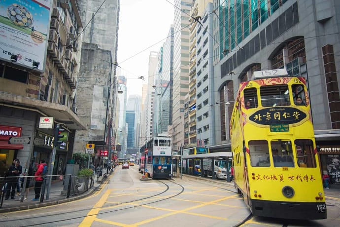 tramway sheung wan - hong kong