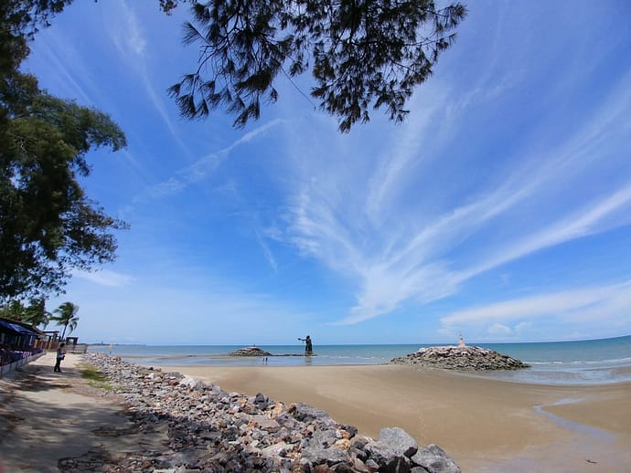 plage sud hua hin en aout