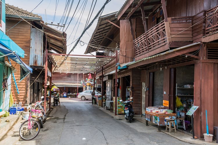 rue nong bua - chanthaburi - thailande