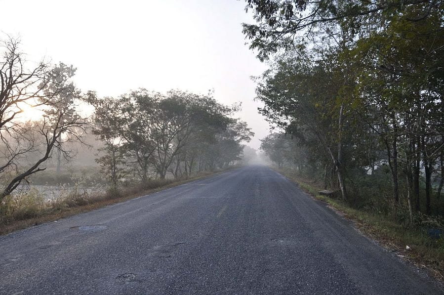 Route 2112-Khong Chiam-Sam-Phan-Bok-Ubon Ratchathani-Thailande