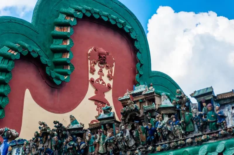 detail toit Chan She Shu Yuen Clan Ancestral Hall kuala lumpur