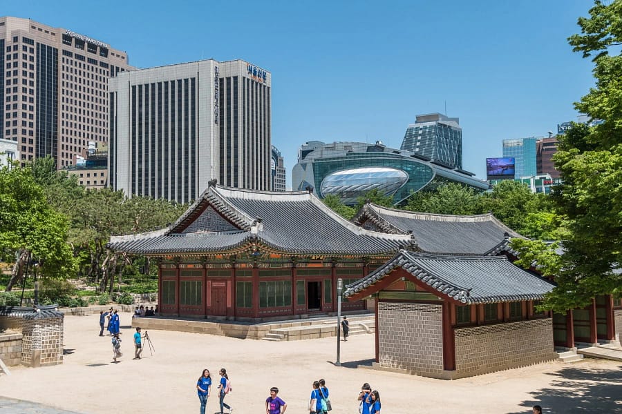 vue salle deokhongjeon du palais deoksugung seoul