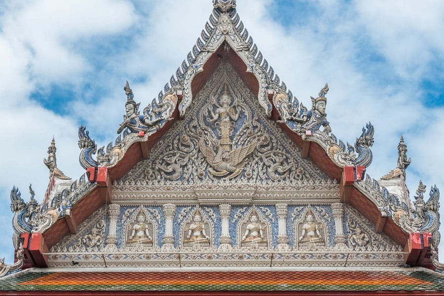 detail toit Wat Klang Bang Kaeo - nakhon chai si