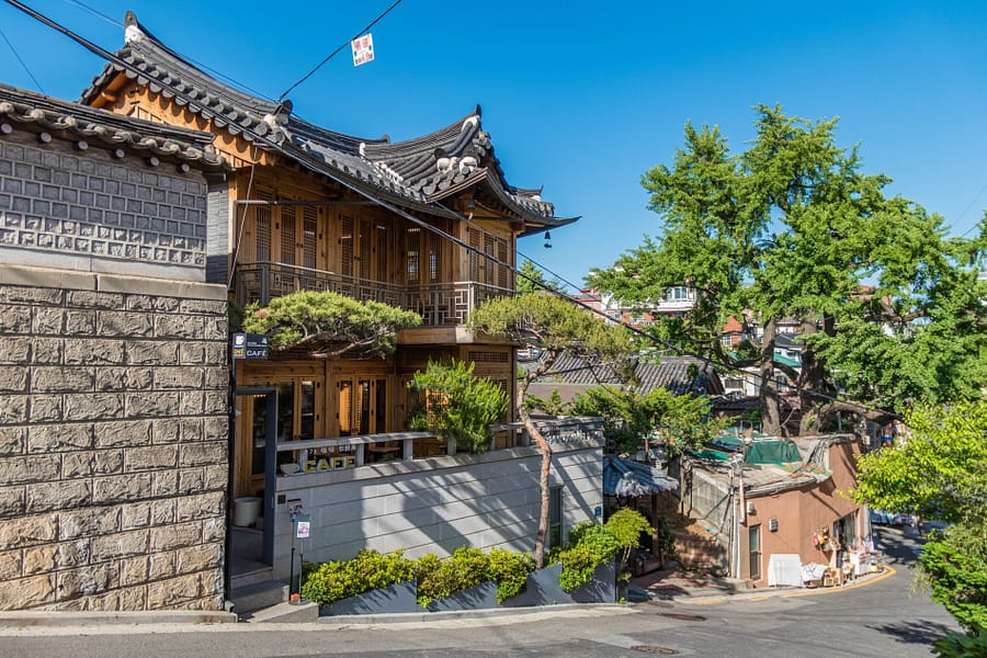 Hangyeongheon cafe proche bukchon hanok Seoul