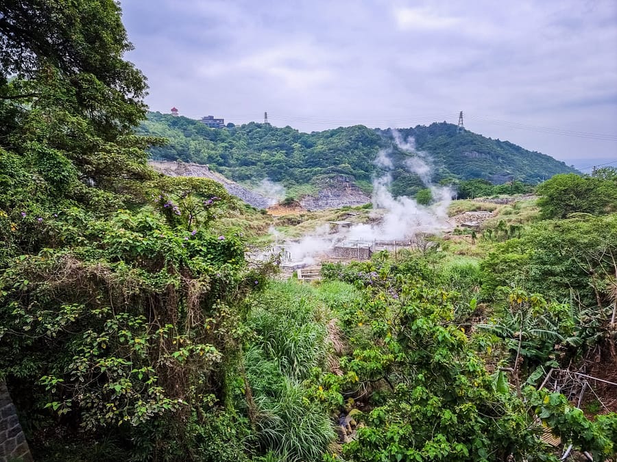 vue depuis lover waterfall beitou new taipei