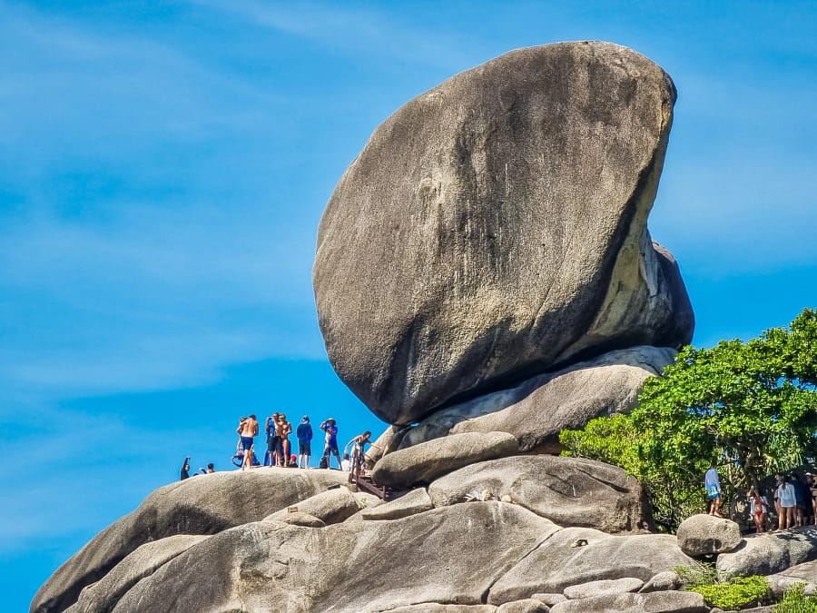 sail rock vu depuis plage ko similan