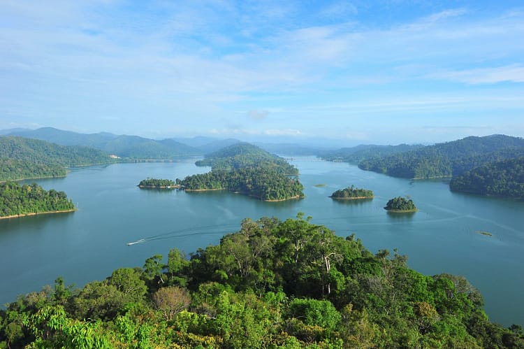 Le lac artificiel du Royal Belum State Park