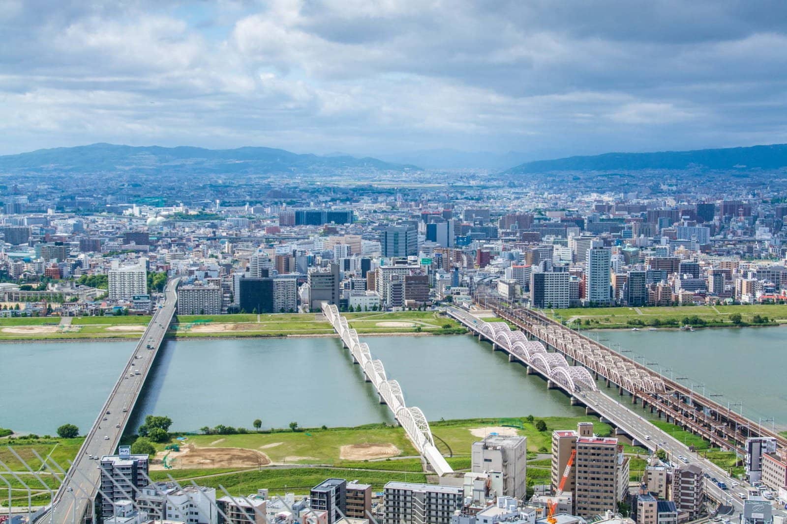 vue osaka depuis tour umeda sky japon