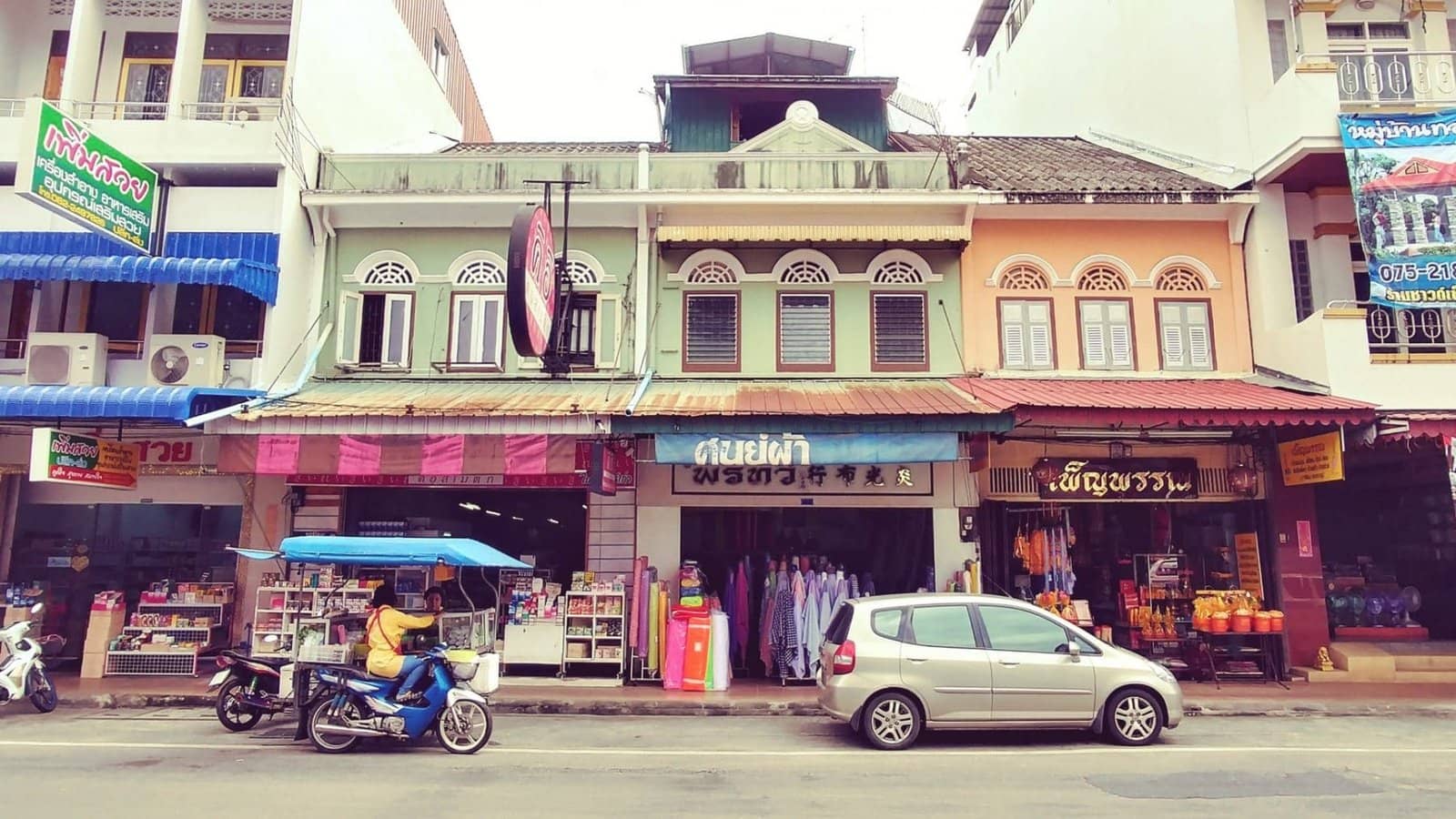 shophouses architecture sino portugaise trang - thailande
