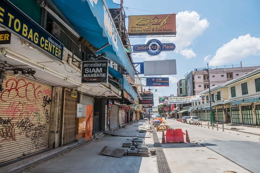 travaux renovation en cours khao san road